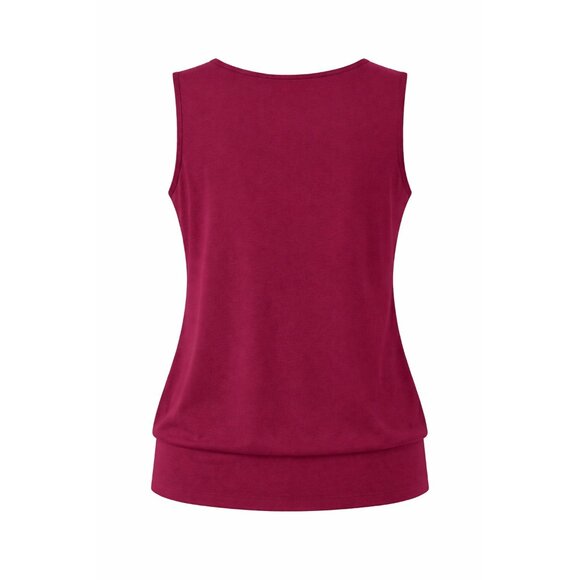 Ann Taylor Burgundy Pleated Tank Top Size Small New WIth Tags - Picture 6 of 10